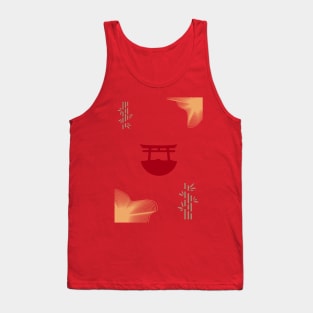 Japanese abstract Kids T-Shirt Tank Top